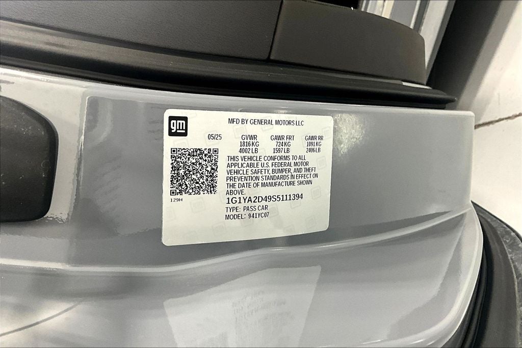 2025 Chevrolet Corvette Stingray 1LT