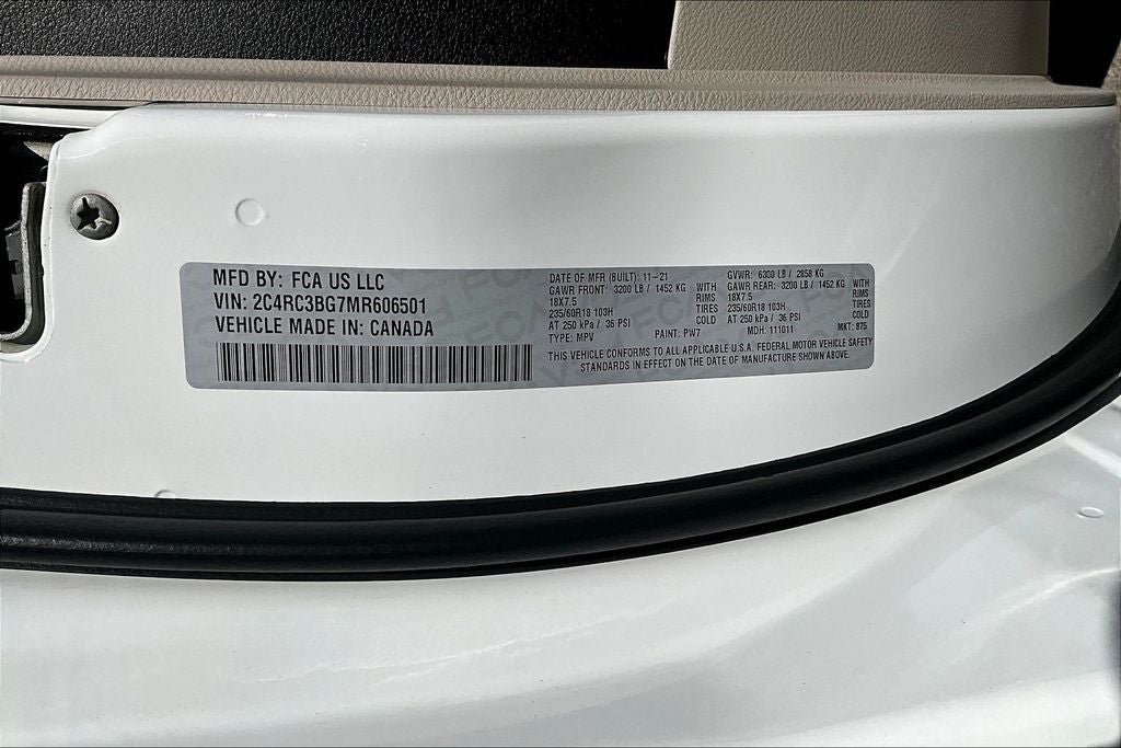 2021 Chrysler Pacifica Touring L