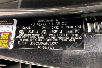 2024 Kia Forte LXS
