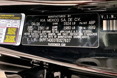 2026 Kia K4 LX