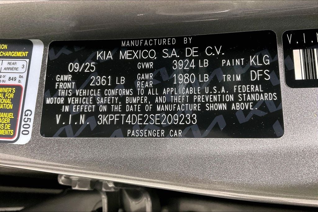 2025 Kia K4 LXS