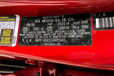 2026 Kia K4 LXS