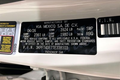 2026 Kia K4 LX