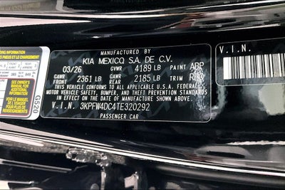 2026 Kia K4 GT-Line Turbo