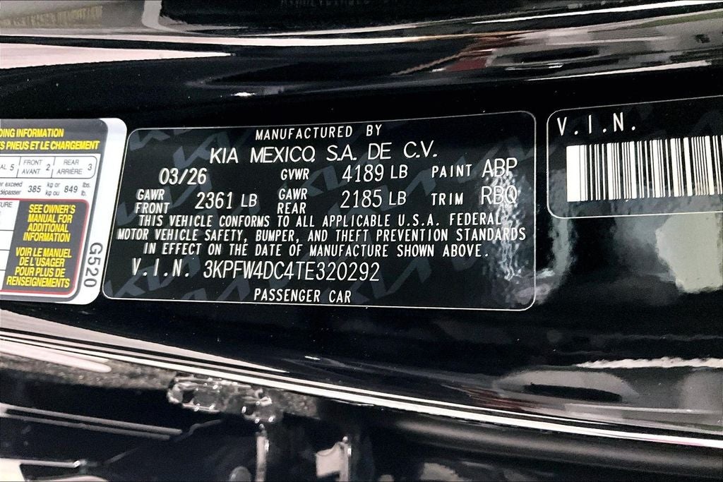 2026 Kia K4 GT-Line Turbo