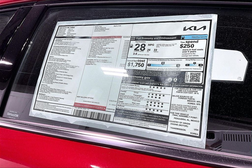 2026 Kia K4 GT-Line Turbo