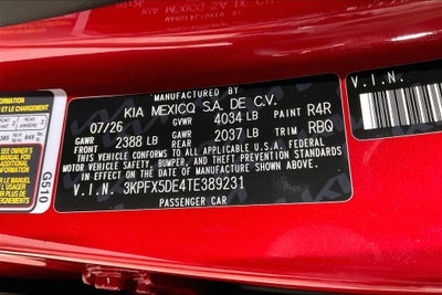 2026 Kia K4 EX