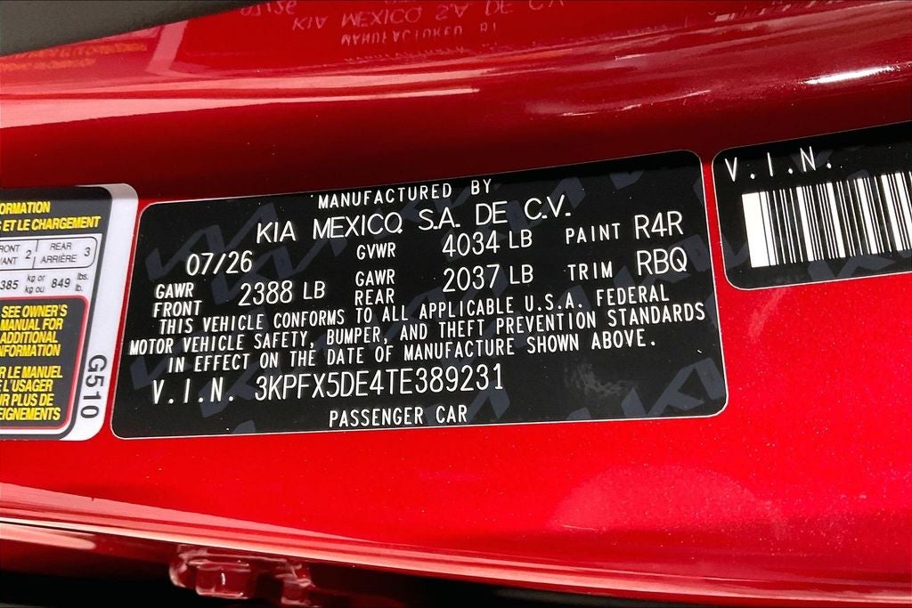 2026 Kia K4 EX