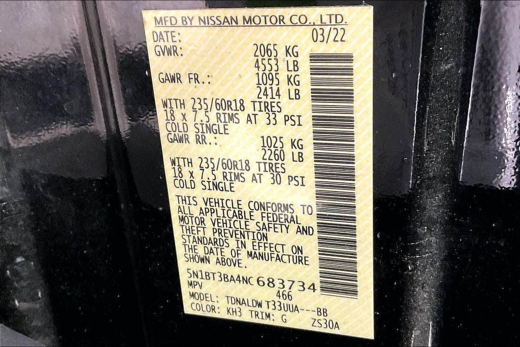 2022 Nissan Rogue SV