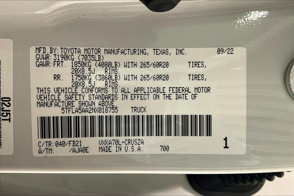 2022 Toyota Tundra SR5