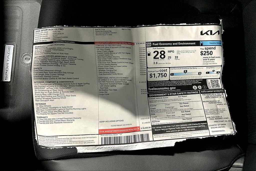 2026 Kia Sportage EX