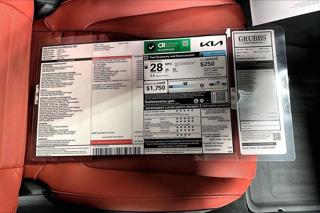 2026 Kia Sportage SX-Prestige