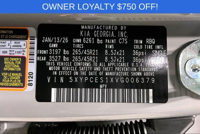 2027 Kia Telluride EX