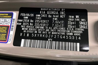 2026 Kia Sorento X-Pro SX Prestige