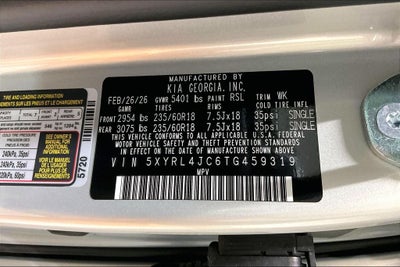 2026 Kia Sorento S