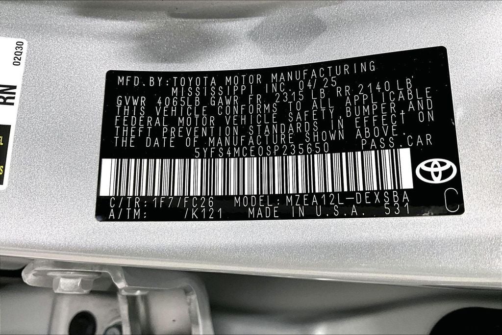 2025 Toyota Corolla SE