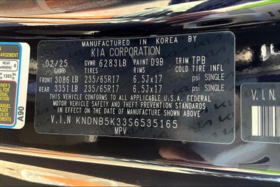 2025 Kia Carnival LXS