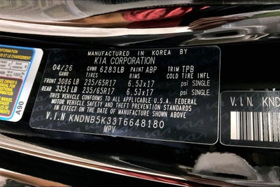 2026 Kia Carnival LXS