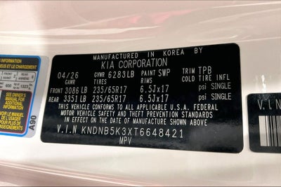 2026 Kia Carnival LXS