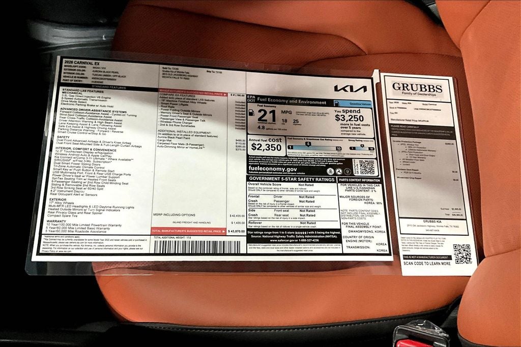 2026 Kia Carnival EX