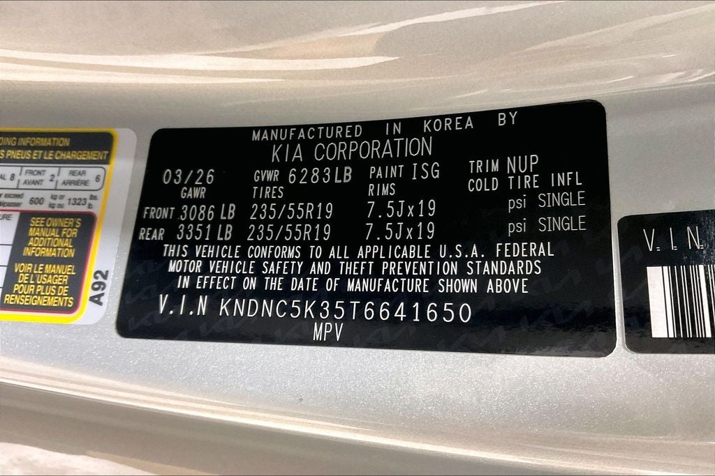 2026 Kia Carnival EX
