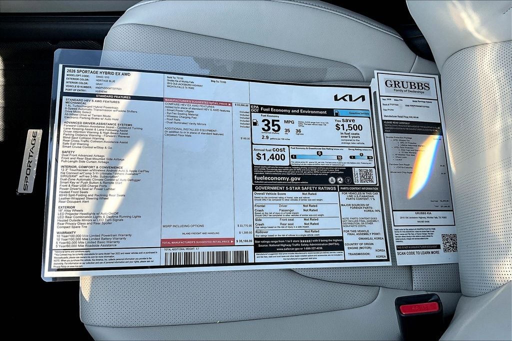 2026 Kia Sportage Hybrid EX