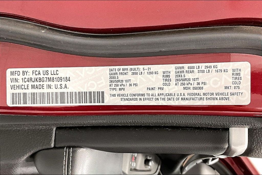 2021 Jeep Grand Cherokee L Limited