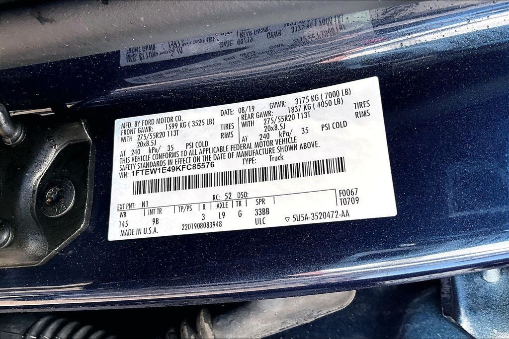 2019 Ford F-150 Platinum