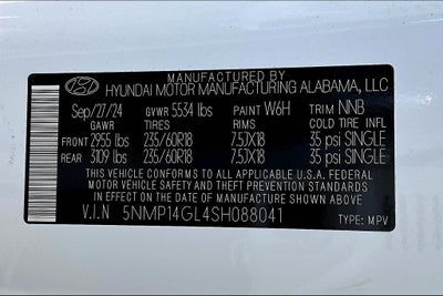 2025 Hyundai Santa Fe SE