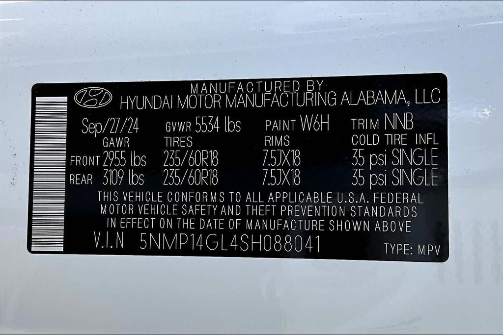 2025 Hyundai Santa Fe SE