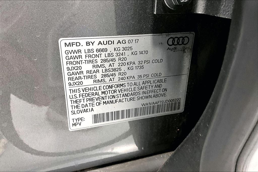 2018 Audi Q7 3.0T Prestige quattro