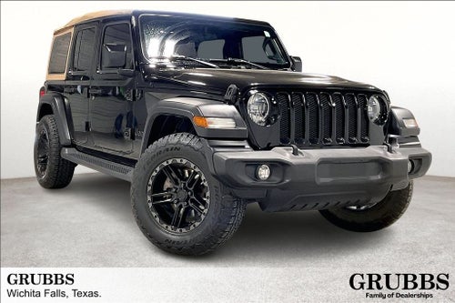 2020 Jeep Wrangler Unlimited Black and Tan 4x4