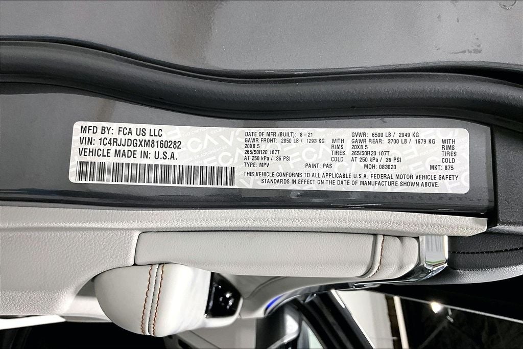2021 Jeep Grand Cherokee L Overland 4x2