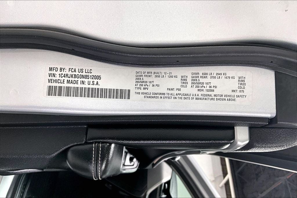 2022 Jeep Grand Cherokee L Limited 4x4