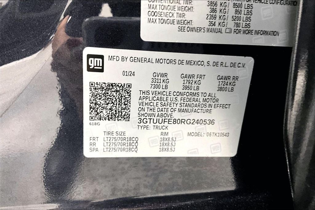 2024 GMC Sierra 1500 4WD Crew Cab Short Box AT4X