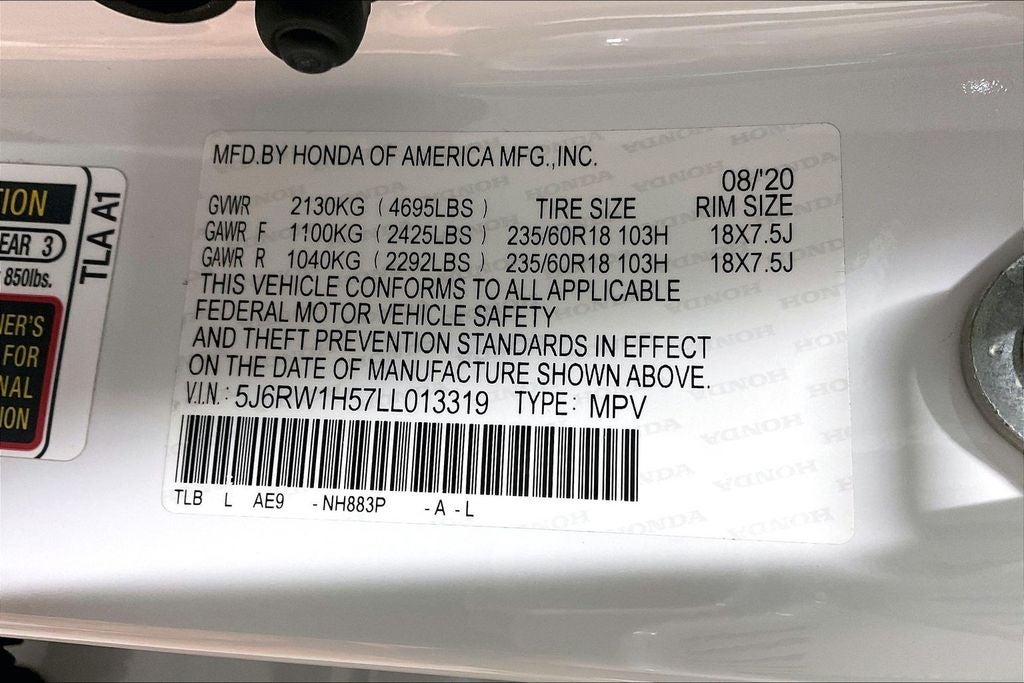 2020 Honda CR-V 2WD EX