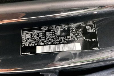 2021 Volvo XC90 T5 Momentum 7 Passenger
