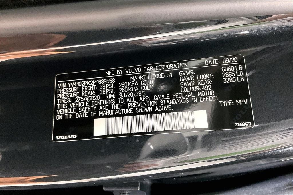 2021 Volvo XC90 T5 Momentum 7 Passenger